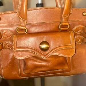 Max New York Brown Leather Purse